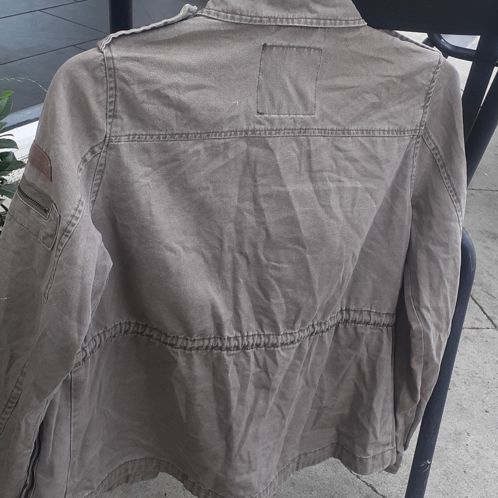 US Cotton On Utility Jacket sz 6 grunge Coat - Picture 6 of 9